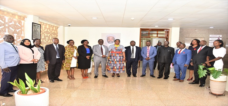 The UHRC team in a group photo with MPs and Parliament officials